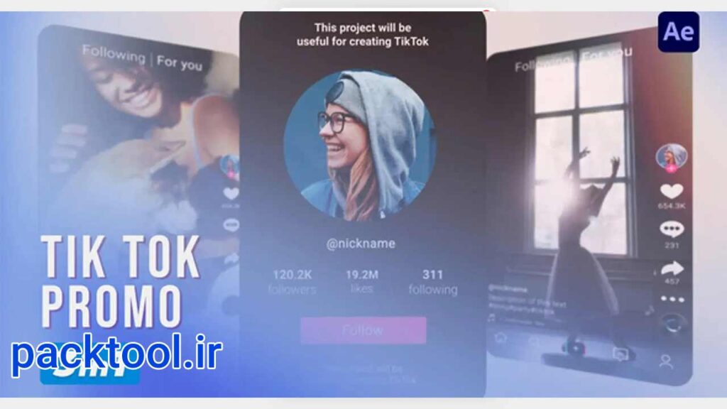 دانلود پروژه آماده افتر افکت تیزر تبلیغاتی تیک تاک Advertising Tiktok AD