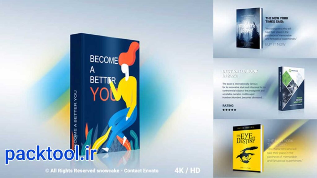 دانلود پروژه آماده افتر افکت تیزر تبلیغاتی کتاب Book Promo Ads