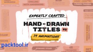 دانلود پروژه آماده داوینچی ریزالو عناوین دست نویس قلم Hand Drawn Brush Titles