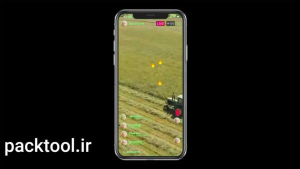 دانلود پروژه آماده داوینچی ریزالو لایو استریم اینستاگرام Instagram Live Stream