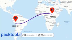 دانلود پروژه اینفوگرافیک نمایش مسیر روی نقشه داوینچی ریزالو Map Route KIT