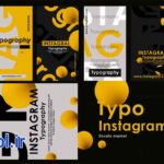 پروژه آماده افتر افکت استوری اینستاگرام تایپوگرافی Typography Stories