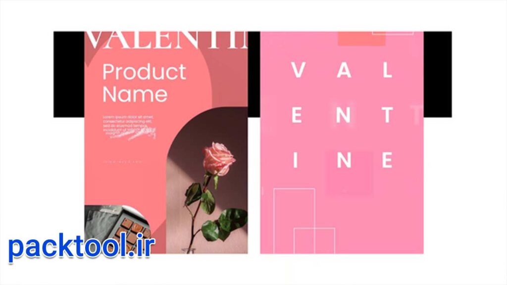 پروژه آماده افتر افکت استوری اینستاگرام روز ولنتاین Valentines Day Stories