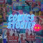 پروژه آماده افتر افکت استوری های طنز اینستاگرام Comics Instagram Stories