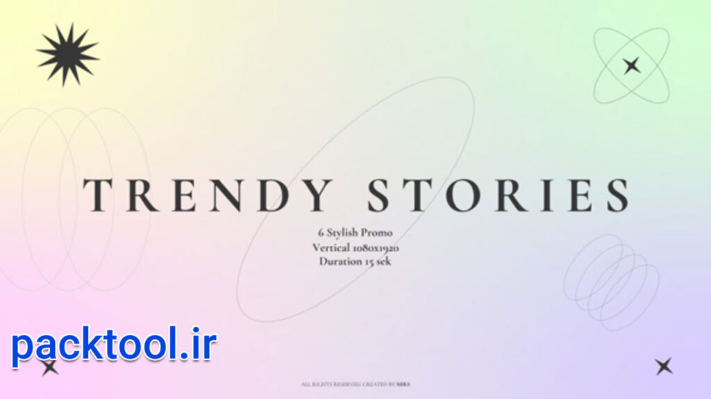 پروژه آماده افتر افکت استوری های مد روز اینستاگرام Instagram Trendy Stories