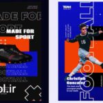 پروژه آماده افتر افکت استوری ورزش فوتبال اینستاگرام Football Sport Stories