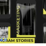پروژه آماده افتر افکت پک استوری های زرد اینستاگرام Yellow stories pack