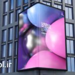 پروژه آماده داوینچی ریزالو بیلبورد سه بعدی خیابان 3D Corner Street Mockups