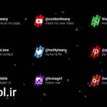 پروژه آماده داوینچی ریزالو زیرنویس شبکه اجتماعی Social Media Thirds