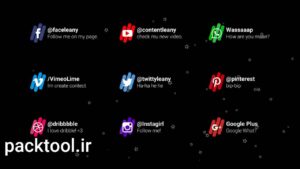 پروژه آماده داوینچی ریزالو زیرنویس شبکه اجتماعی Social Media Thirds