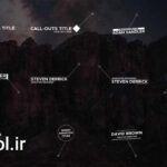 پروژه آماده داوینچی ریزالو عناوین Call Outs Title