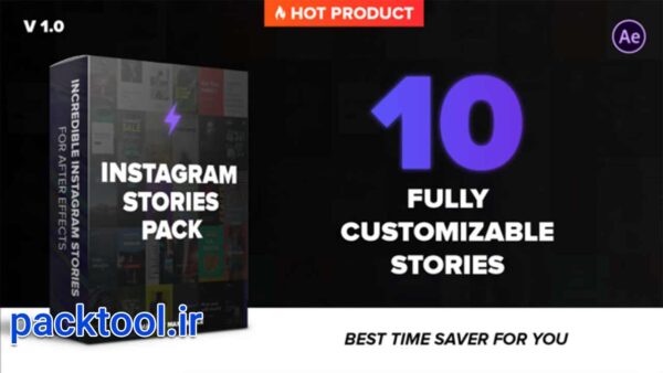 پروژه افتر افکت استوری اینستاگرام با افکت رعد و برق Lightning Stories