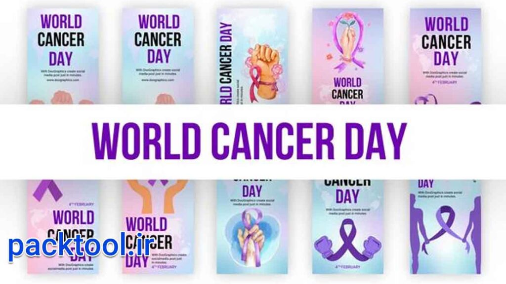 پروژه افتر افکت استوری اینستاگرام روز جهانی سرطان World Cancer Day Story