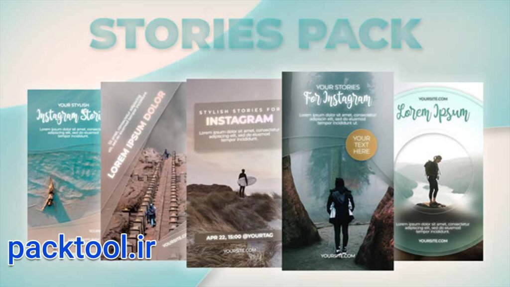 پروژه افتر افکت استوری اینستاگرام شیشه ای Instagram Glass Stories Stories