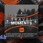 پروژه افتر افکت استوری اینستاگرام لحظات سفر Travel Moments Story
