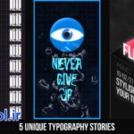 پروژه افتر افکت استوری تایپوگرافی اینستاگرام Instagram Typography Stories