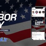 پروژه افتر افکت استوری های اینستاگرام روز کارگر Labor Day Instagram Storie