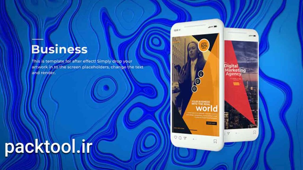پروژه افتر افکت استوری های تجاری و تبلیغاتی اینستاگرام Business Instagram Ad