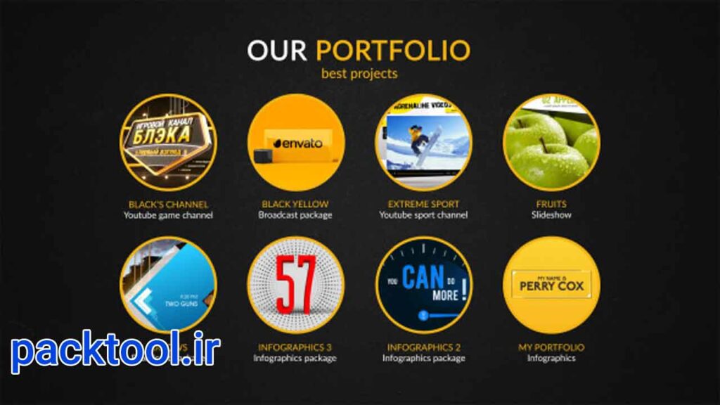پروژه افتر افکت اینفوگرافیک آژانس تبلیغاتی Advertising Agency Infographics