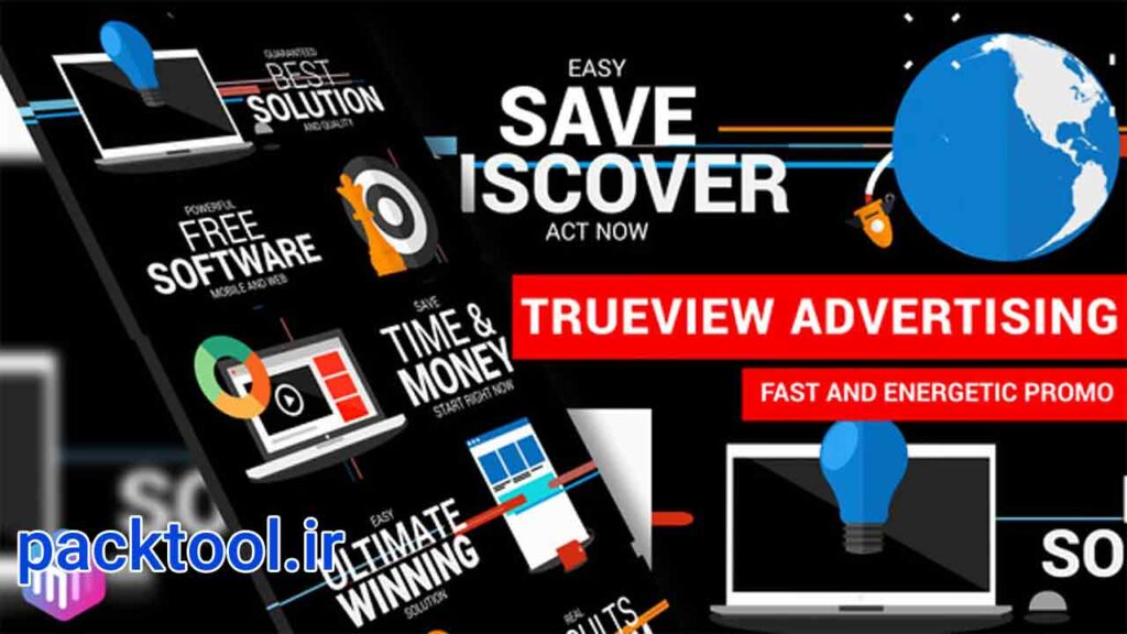 پروژه افتر افکت تیزر تبلیغاتی ویدیویی سریع و کوتاه Video Ad Fast Short