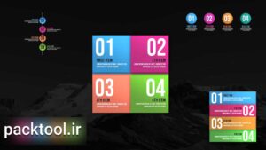 پروژه داوینچی ریزالو اینفوگرافیک Infographic Lists Toolkit