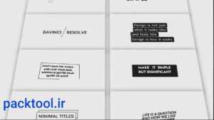 پروژه داوینچی ریزالو تایتل مینیمال Clean Minimal Titles Vol.2