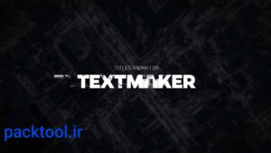 پروژه داوینچی ریزالو عناوین بولد و ضخیم گلیچ Title Animator Bold Glitch