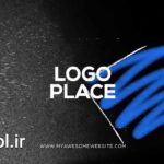 پروژه داوینچی ریزالو نمایش لوگو Glitch Distortion Logo Intro