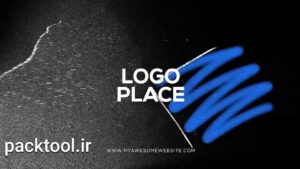 پروژه داوینچی ریزالو نمایش لوگو Glitch Distortion Logo Intro