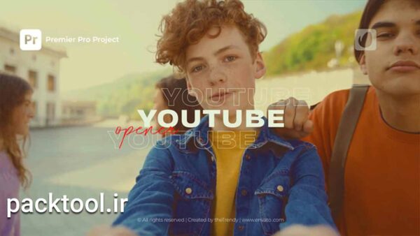 دانلود پروژه پریمیر پرو افتتاحیه یوتیوب Creative Youtube Opener