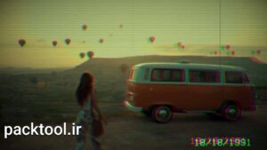 پروژه داوینچی ریزالو افکت نوار ویدیویی گلیچ و وی اچ اس VHS Retro Styles