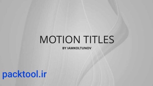 پروژه داوینچی ریزالو موشن عناوین Motion Titles Pack