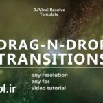 پروژه داوینچی ریزالو پک ترانزیشن Drag-N-Drop Seamless Transitions Pack 2