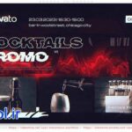 دانلود پروژه آماده پریمیر پرو اسلایدشو تبلیغاتی Cocktails Promo