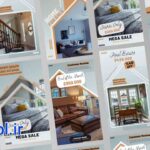 دانلود پروژه پریمیر استوری اینستاگرام آفر و حراج خانه House Discount Stories