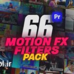 دانلود پروژه پریمیر المان های ساخت موشن گرافیک Motion Effect Filters Pack