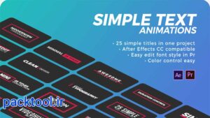 دانلود پروژه پریمیر موشن گرافیک متن ساده متحرک Simple Motion Text