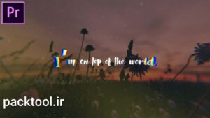 دانلود پروژه پریمیر موشن گرافیک نمایش متن موزیک Lyric Music Video