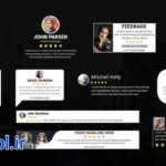 دانلود پروژه آماده مجموعه متن پریمیر نظرات مشتریان Testimonial Text Titles