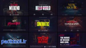 دانلود پروژه آماده پریمیر تایتل های سینمایی Cinematic Film Titles