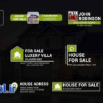 دانلود پروژه آماده پریمیر عناوین متحرک مشاوره املاک Real Estate Text Titles