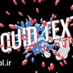دانلود پروژه آماده پریمیر پرو انیمیشن متن مایع Liquid Text