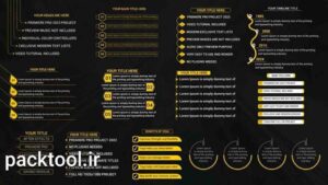 دانلود پروژه آماده پریمیر پرو لسیت تایتل Text List Titles