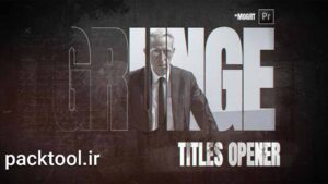 دانلود پروژه آماده پریمیر پرو متن و تایتل گرانج Grunge Titles
