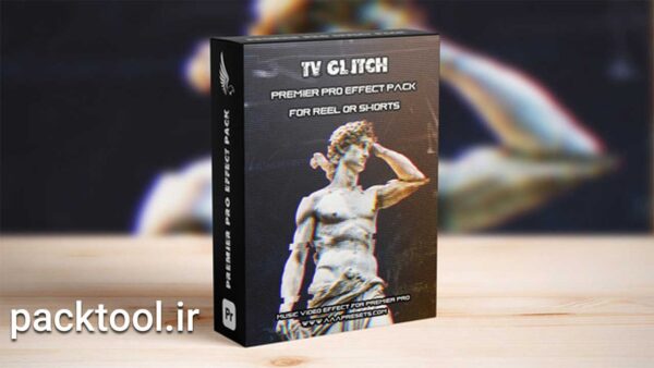 دانلود پروژه آماده پریمیر پرو ترنزیشن نویز و پارازیت TV Glitch Transitions