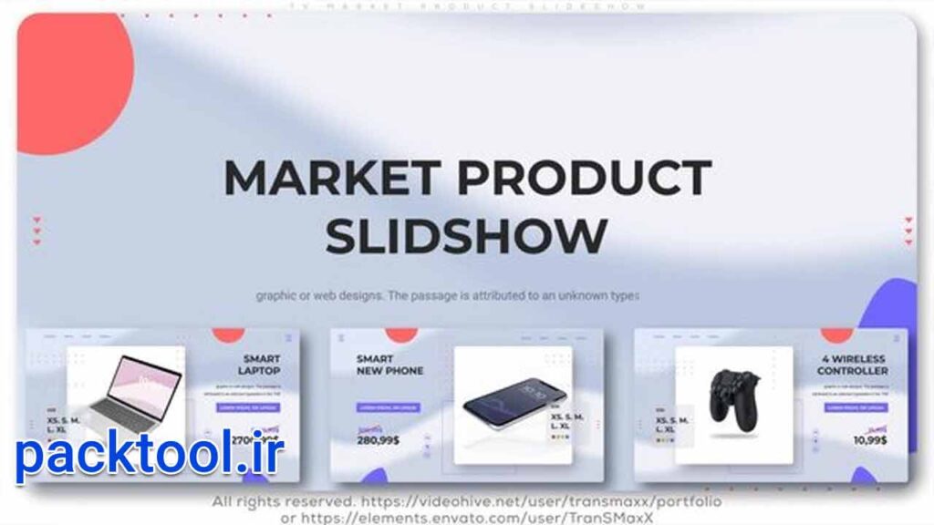 دانلود پروژه افتر افکت اسلایدشو معرفی و تبلیغ محصولات TV Product Slideshow