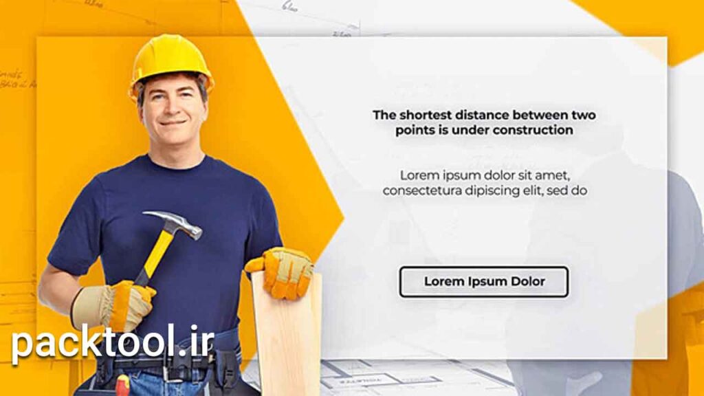 دانلود پروژه آماده افتر افکت معرفی شرکت Building Company Portfolio