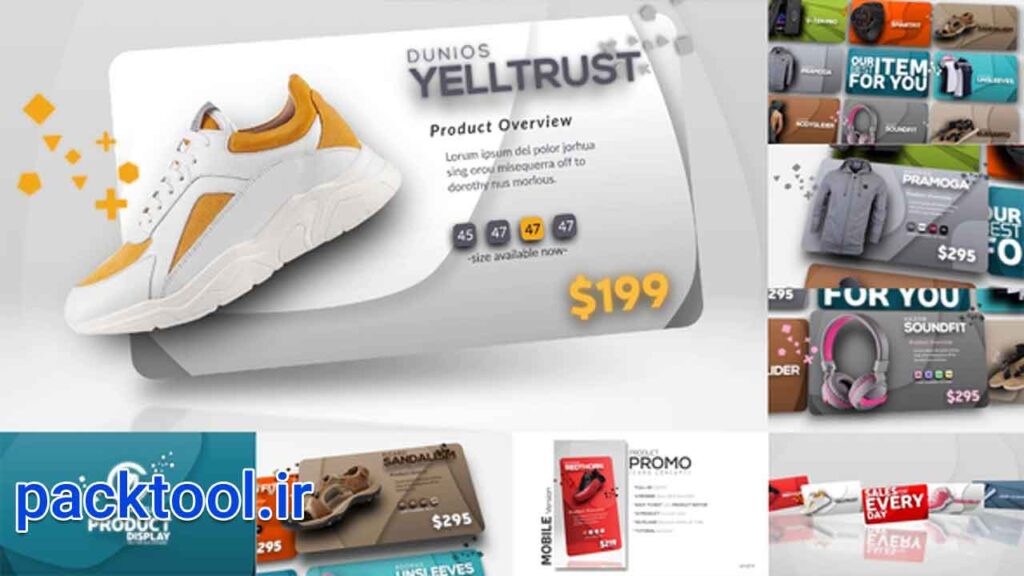 دانلود پروژه آماده افتر افکت معرفی و تبلیغ محصول Product Promo