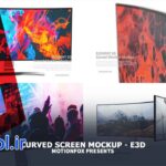 دانلود پروژه آماده افتر افکت موکاپ اسکرین سه بعدی 3D Screen Mockups