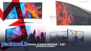 دانلود پروژه آماده افتر افکت موکاپ اسکرین سه بعدی 3D Screen Mockups